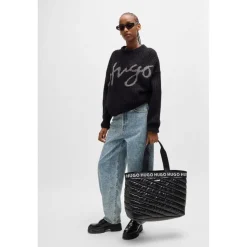 Hugo Womens 937 8 10266860 01 Slim Fit Jeans in Blue