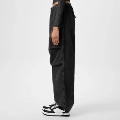 Hugo Womens Baggy Denim Jeans in Grey