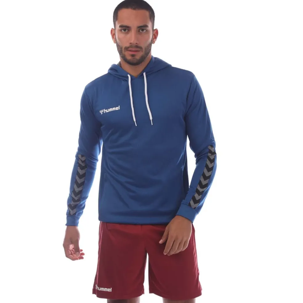 Hummel Authentic Poly Hoodie in Blue