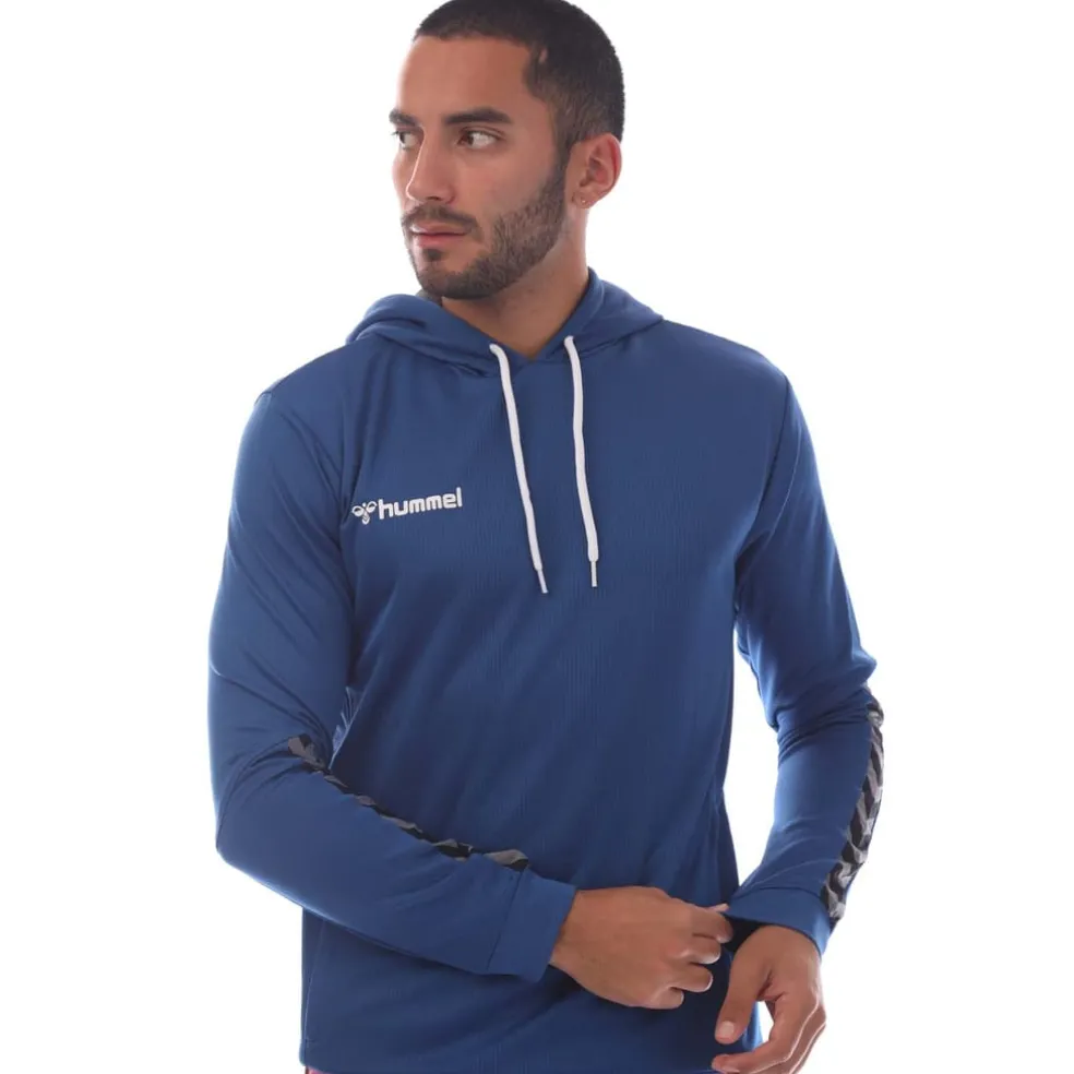 Hummel Authentic Poly Hoodie in Blue