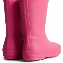 Hunter First Classic Wellington Flatform Boots in Pink