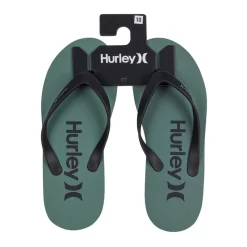 Hurley One Pack Flip Flops Sandals in Green