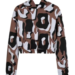 Hype Animal Cropped Hooded Sweatshirt in Multi