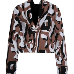 Hype Animal Cropped Hooded Sweatshirt in Multi