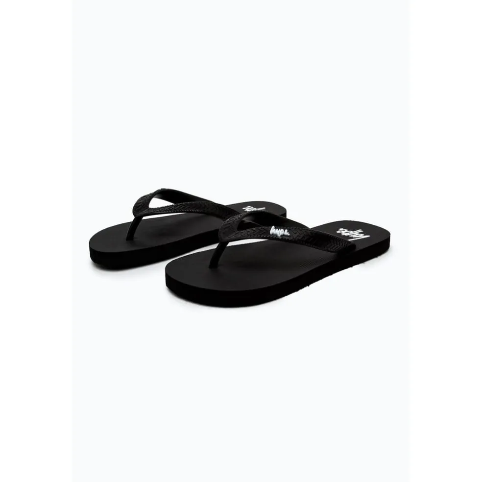 Hype Junior Flatform Flip Flops in Black