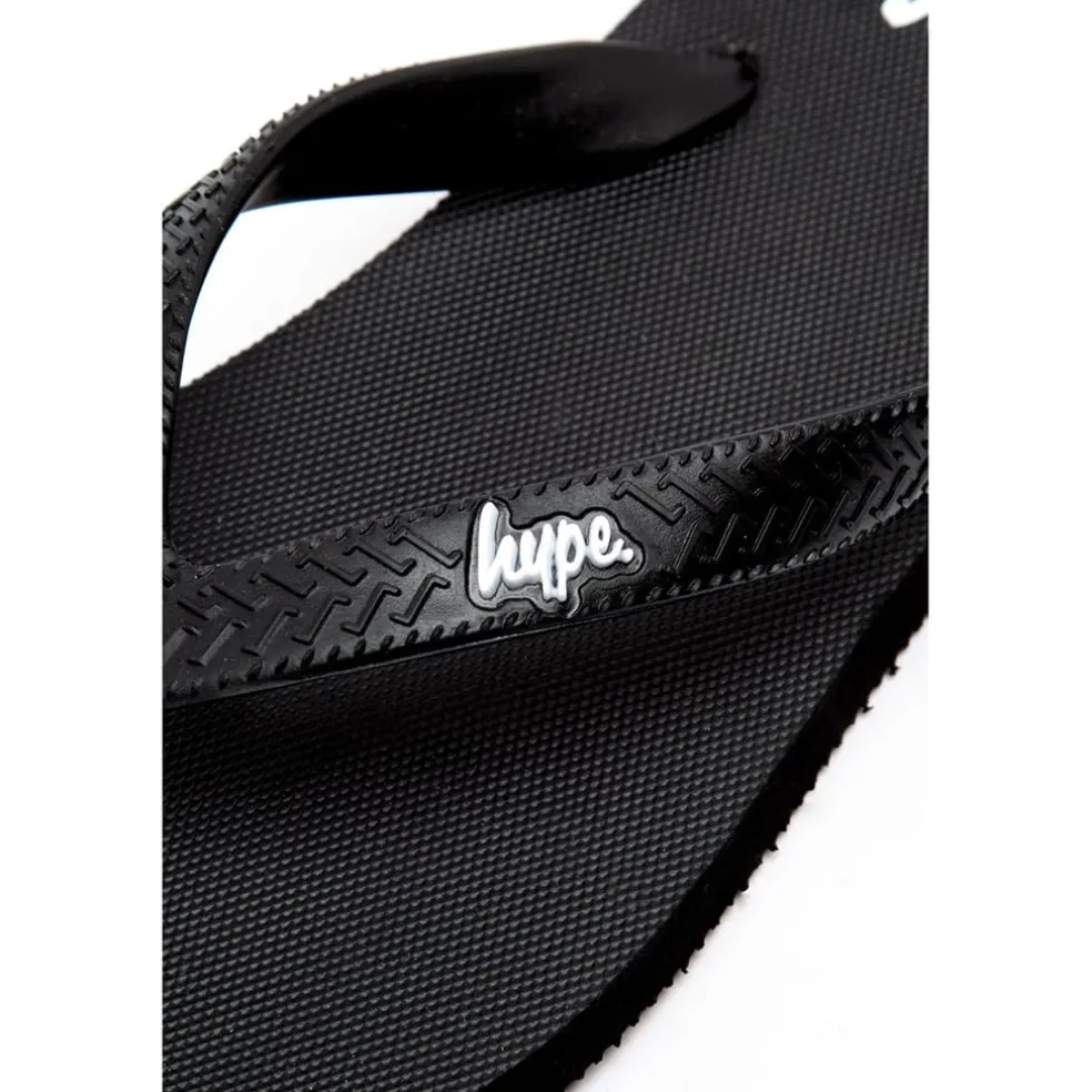 Hype Junior Flatform Flip Flops in Black