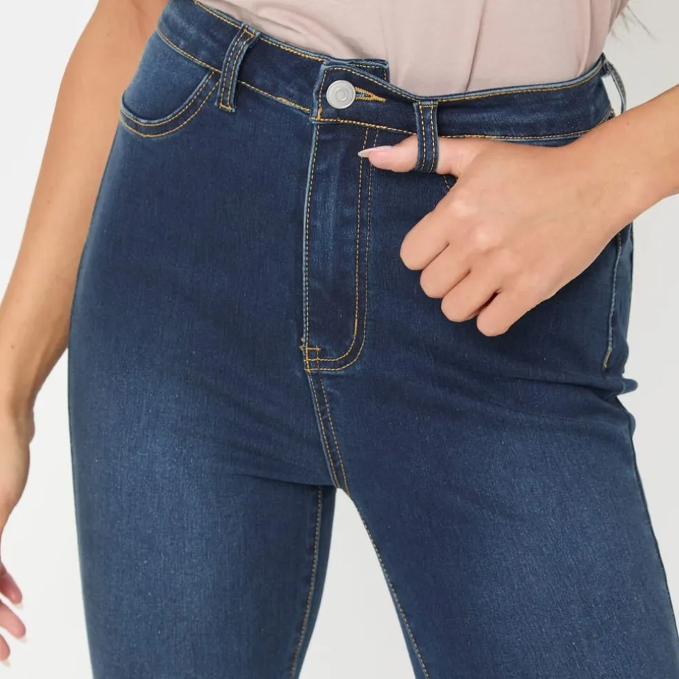 I Saw It First Flare Jean Ld54 in Blue