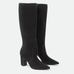 I Saw It First Saw It First Knee High Suede Boots Woman in Brown