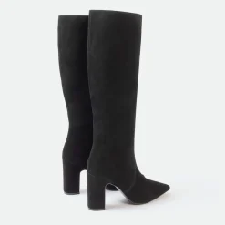 I Saw It First Saw It First Knee High Suede Boots Woman in Brown