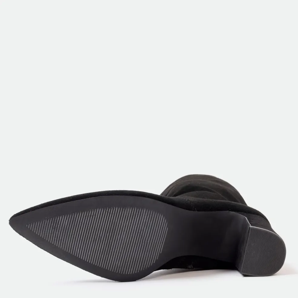 I Saw It First Saw It First Knee High Suede Boots Woman in Brown