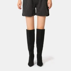 I Saw It First Saw It First Knee High Suede Boots Woman in Brown