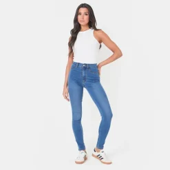 I Saw It First Waisted Skinny Jean in Blue