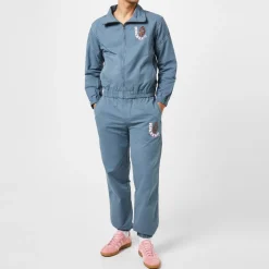 Icecream Regular Fit Mock Neck Athletic Sweatshirt in Blue