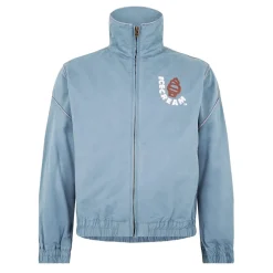 Icecream Regular Fit Mock Neck Athletic Sweatshirt in Blue