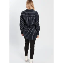 Influence Relaxed Fit Long Sleeve Shirt in Blue