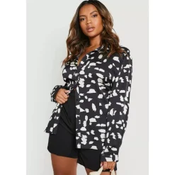 Influence Satin Shirt in Black