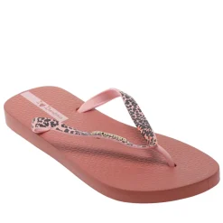 Ipanema Womens Duna Animal Flip Flops in Blush