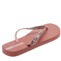 Ipanema Womens Duna Animal Flip Flops in Blush
