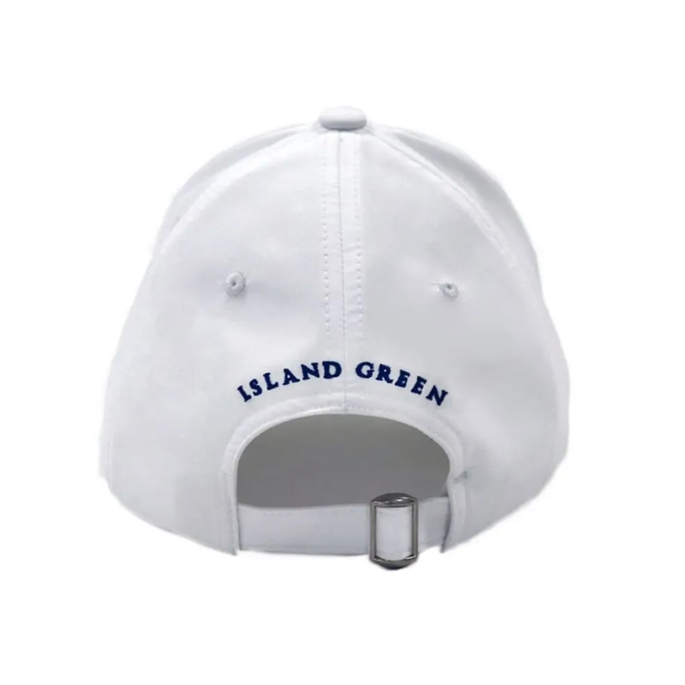 Island Green Green Cap in White