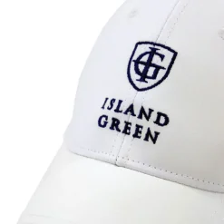 Island Green Green Cap in White