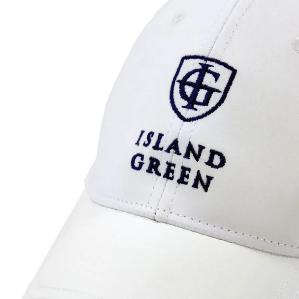 Island Green Green Cap in White