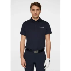 J Lindeberg Golf Bridge Regular Fit Polo Shirt in Blue