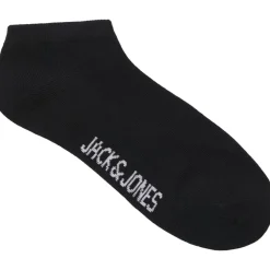 Jack and Jones 5 Pack Dongo Liner No Show Socks in Black