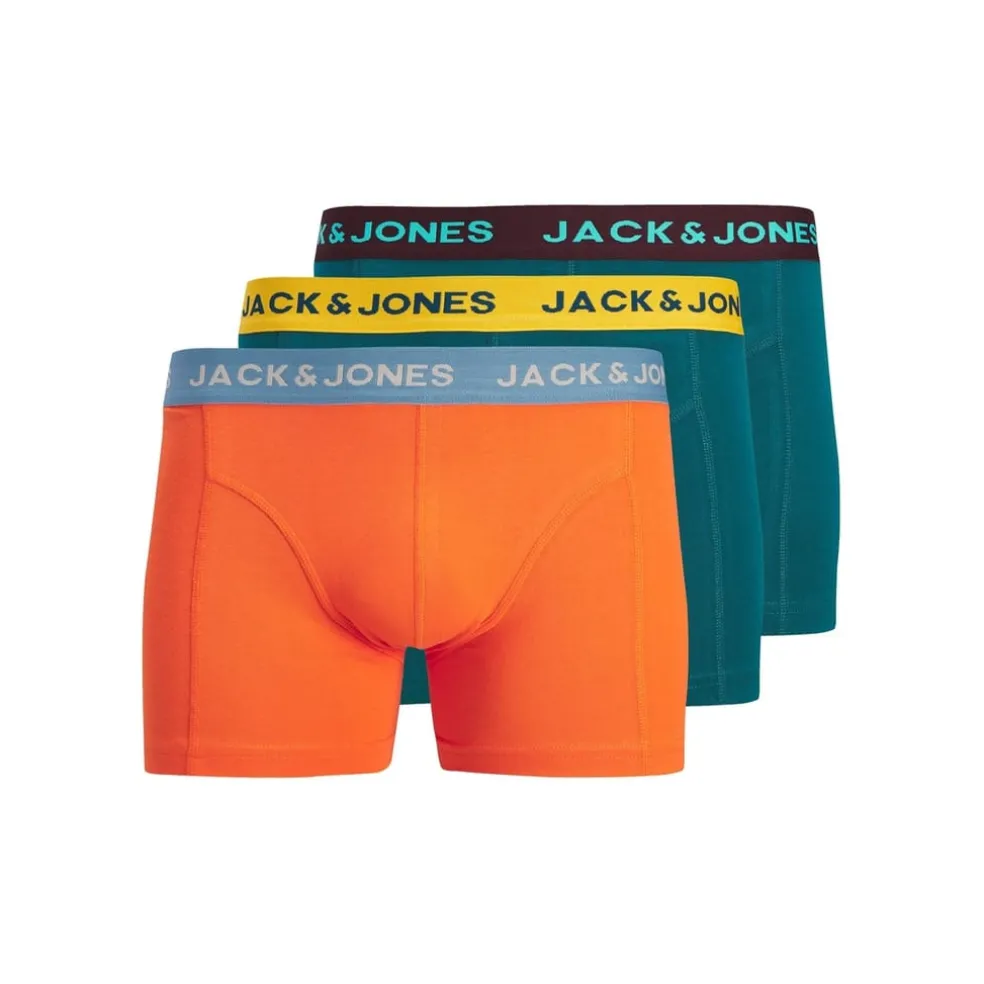 Jack and Jones Dragn Trunk 3pk in Multi