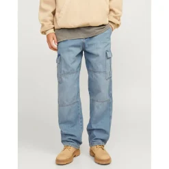 Jack and Jones Eddie Wide Leg Jeans in Blue