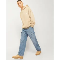 Jack and Jones Eddie Wide Leg Jeans in Blue