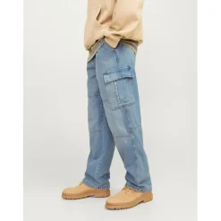 Jack and Jones Eddie Wide Leg Jeans in Blue