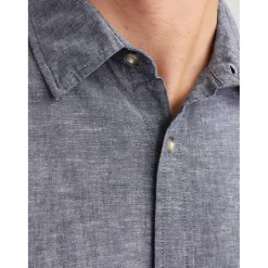 Jack and Jones Long Sleeve Regular Fit Shirt in Blue