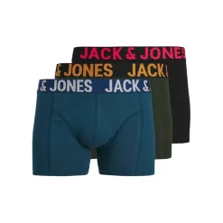 Jack and Jones Mens Air 3 Pack Boxer Trunk in Multi