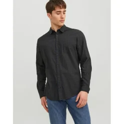 Jack and Jones Mens And Jones Gingham Shirt in Green