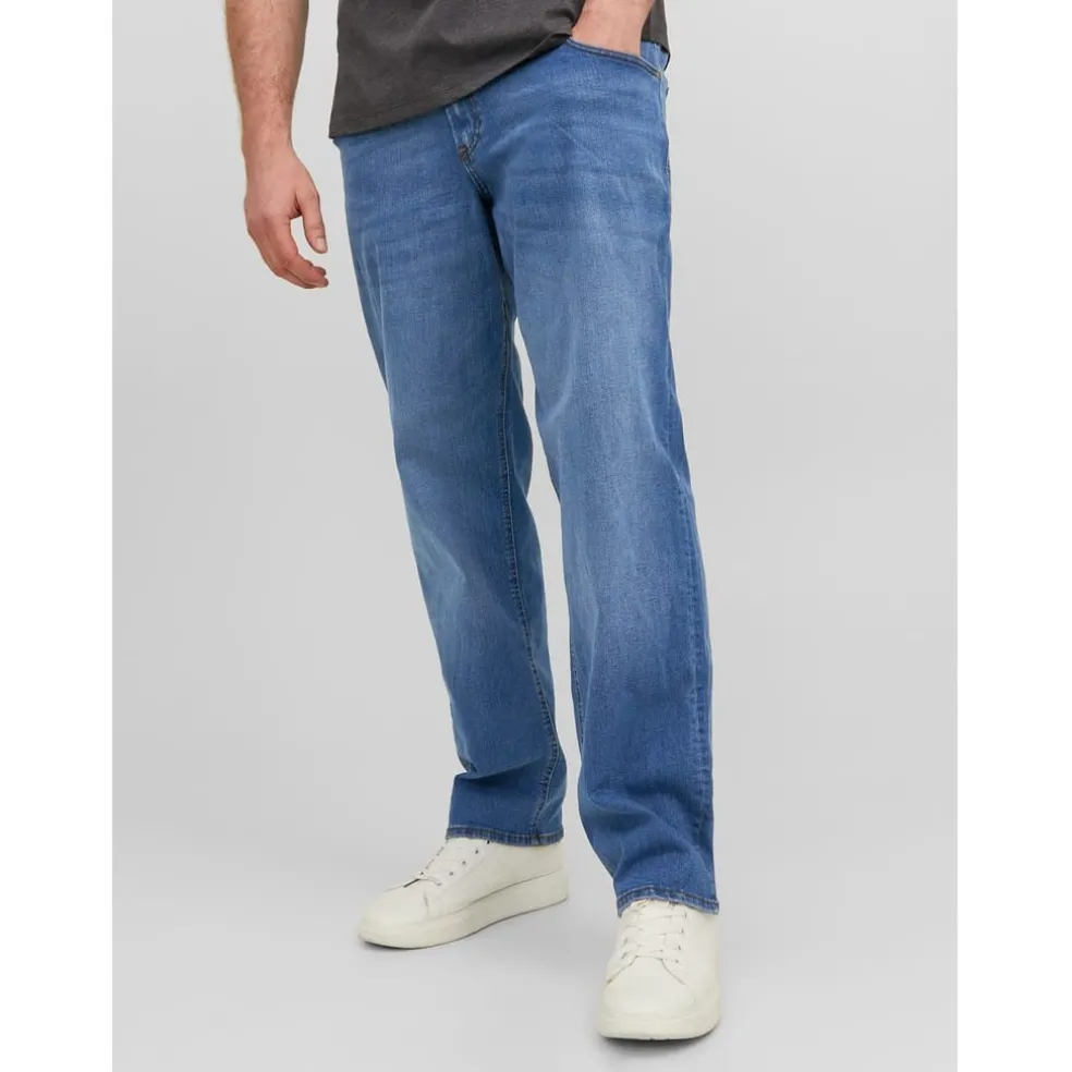 Jack and Jones Mens Mike 223 Jeans Plus Size in Blue