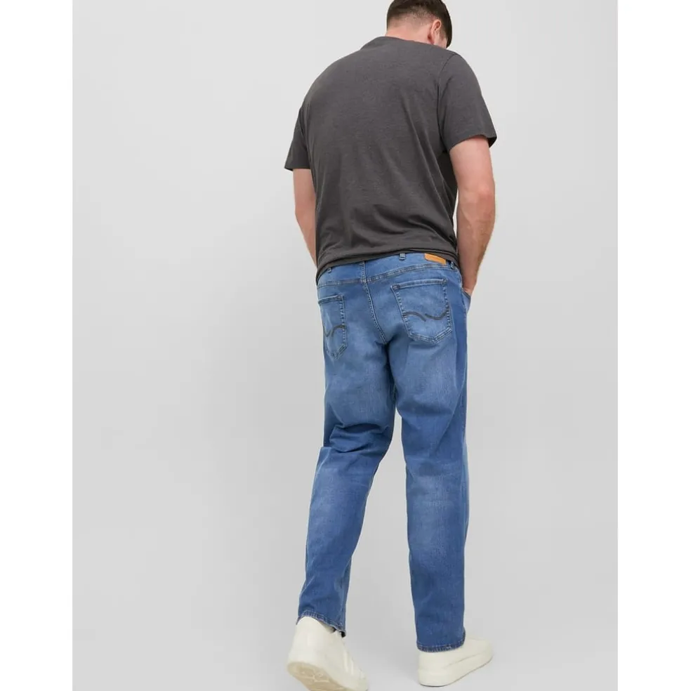 Jack and Jones Mens Mike 223 Jeans Plus Size in Blue