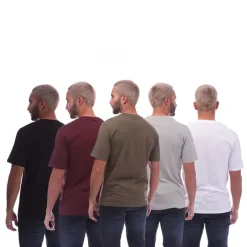 Jack and Jones Mens Speed 5 Pack T-Shirts in Multi colour