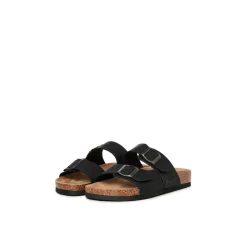 Jack and Jones Oslo Flatform Slides Sandals in Black