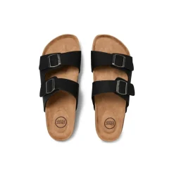 Jack and Jones Oslo Flatform Slides Sandals in Black