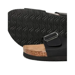 Jack and Jones Oslo Flatform Slides Sandals in Black