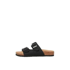 Jack and Jones Oslo Flatform Slides Sandals in Black