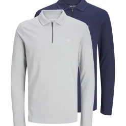 Jack and Jones Regular Fit Long Sleeve Polo Shirt in Multi