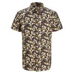 Jack and Jones Regular Fit Summer Print Shirt in Blue