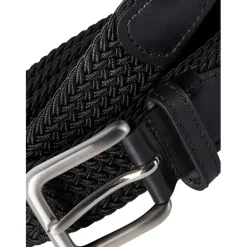 Jack and Jones Spring Woven Belt Mens in Black