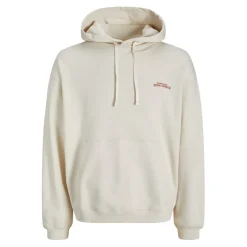 Jack and Jones Star Hooded Regular Fit Sweatshirt in White