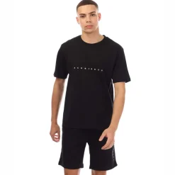 Jack and Jones Star T-Shirt & Short Set in Black