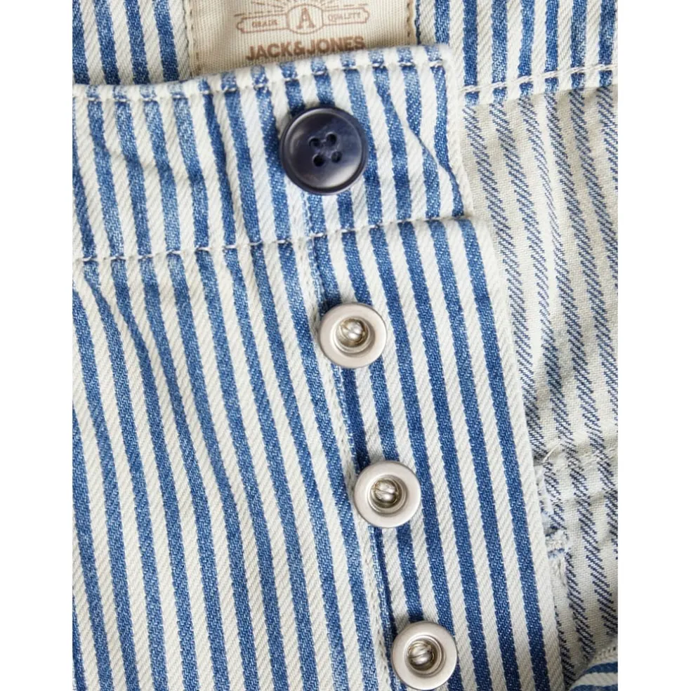 Jack and Jones Strips Patterned Jeans in Beige