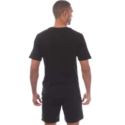 Jack and Jones Tag T-Shirt & Short Set in Black