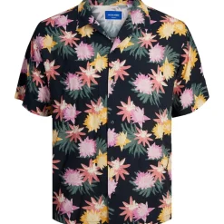 Jack and Jones Tampa Regular Fit Short Sleeve Shirt in Blue