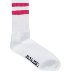 Jack and Jones Tennis Crew Socks in Pink